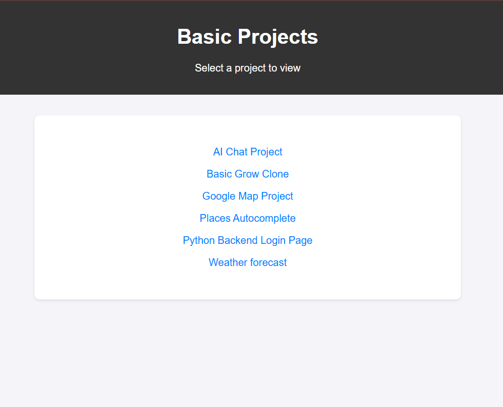 Basic-projects
